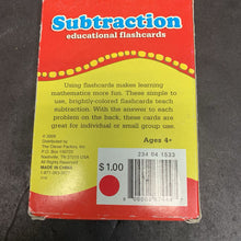 Load image into Gallery viewer, Subtraction Flash Cards (Clever Factory)
