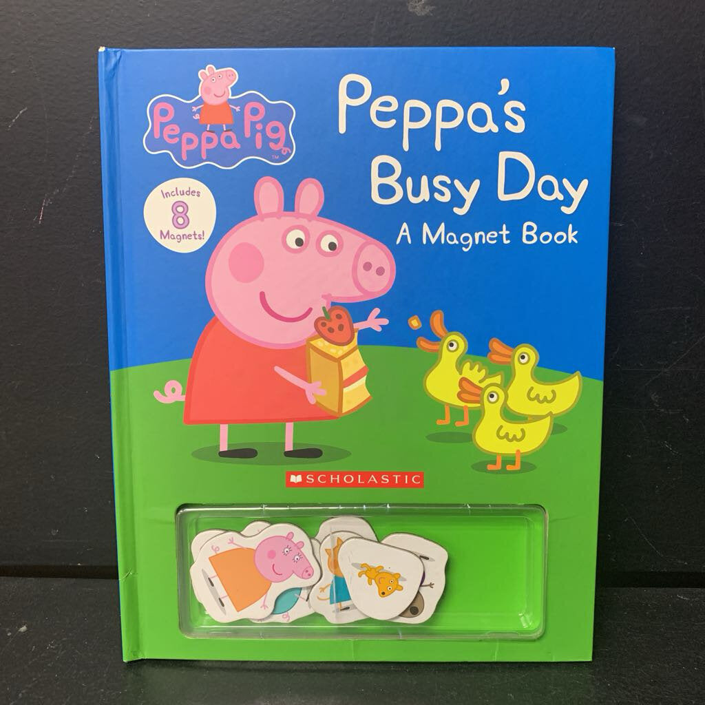 Peppa's Busy Day Magnet Book (Peppa Pig) -character activity hardcover