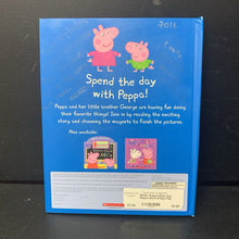 Load image into Gallery viewer, Peppa&#39;s Busy Day Magnet Book (Peppa Pig) -character activity hardcover
