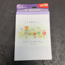 Load image into Gallery viewer, 16pk Baby Shower Thank-You Cards (NEW)
