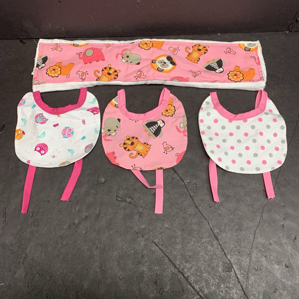 Animal Burp Cloth & Bib Set