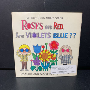 Roses Are Red. Are Violets Blue? (A First Book About Color) (The Best Book Club Ever) (Alice & Martin Provensen) -educational paperback