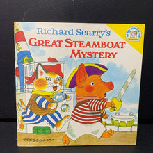 Load image into Gallery viewer, Richard Scarry&#39;s Great Steamboat Mystery (The Best Book Club Ever) -character paperback
