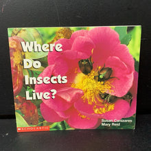 Load image into Gallery viewer, Where Do Insects Live? (Science Emergent Readers) (Susan Canizares &amp; Mary Reid) (Insects) -educational reader paperback
