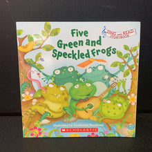 Load image into Gallery viewer, Five Green and Speckled Frogs (Sing and Read Storybook) -paperback
