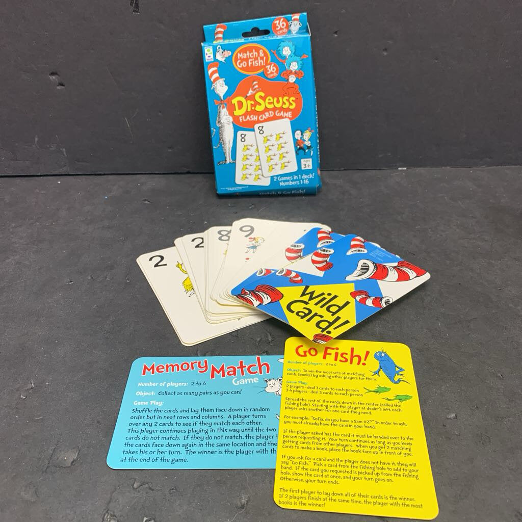 Match & Go Fish! Flash Card Game