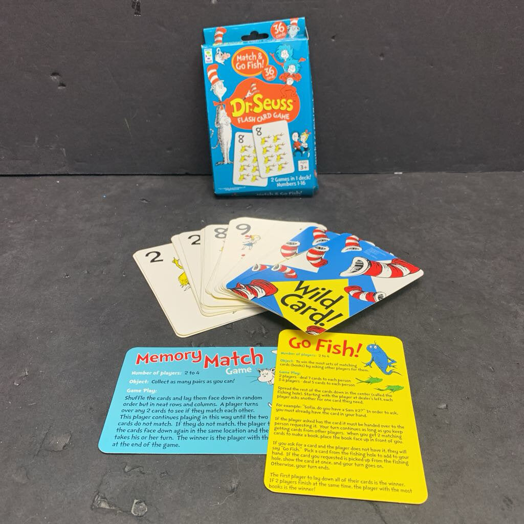 Match & Go Fish! Flash Card Game