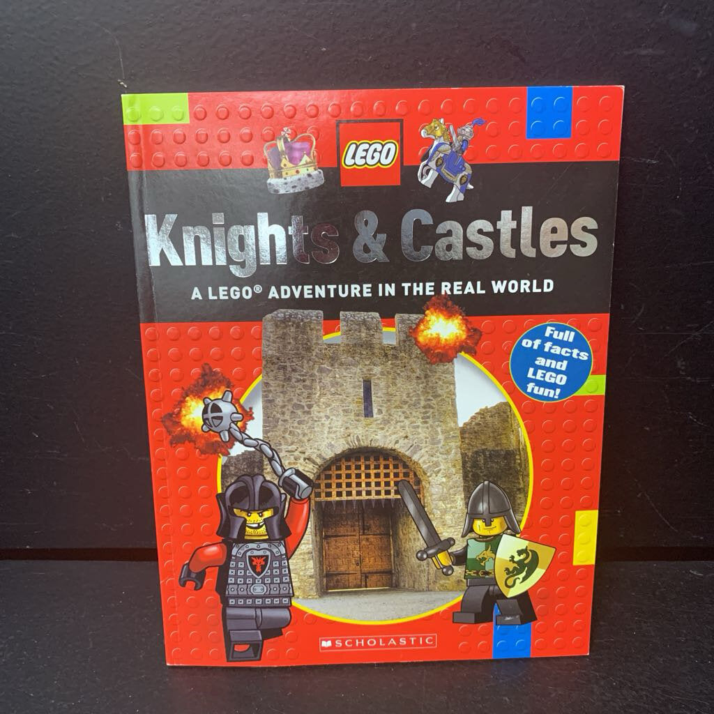 Knights & Castles: A LEGO Adventure in the Real World (LEGO) (Penelope Arlon) (Notable Place) -educational character paperback