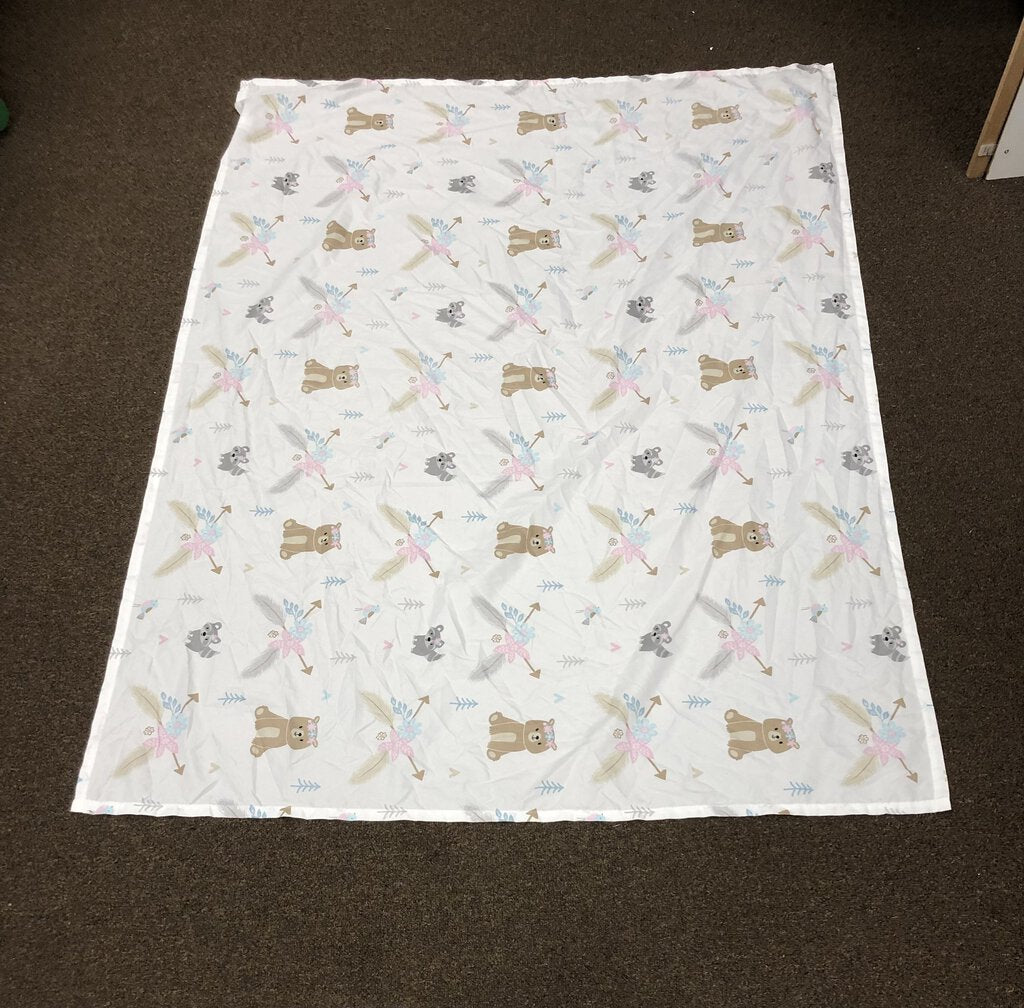 Animal crib/toddler flat sheet