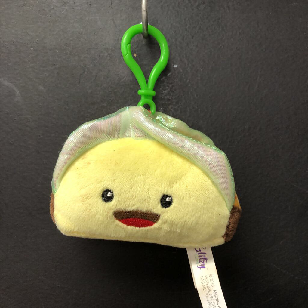 Taco Plush Keychain (Glitzy Clips)