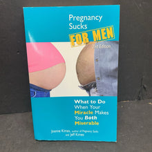 Load image into Gallery viewer, Pregnancy Sucks for Men: What To Do When Your Miracle Makes You Both Miserable: 2nd Edition (Joanne Kimes &amp; Jeff Kimes) -nursery paperback
