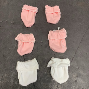 3pk Bow Mittens