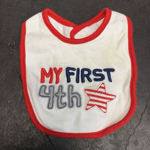 Load image into Gallery viewer, &quot;My First 4th&quot; USA Bib
