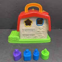 Load image into Gallery viewer, Little Smart Sort n' Play Barn Shape Sorter w/Shapes Battery Operated
