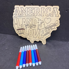 Load image into Gallery viewer, Wooden USA Craft Kit
