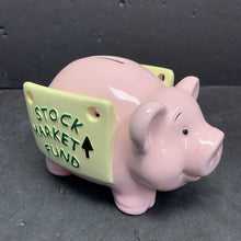Load image into Gallery viewer, "Stock Market Fund" Ceramic Piggy Bank
