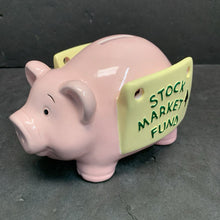 Load image into Gallery viewer, "Stock Market Fund" Ceramic Piggy Bank
