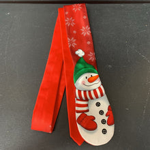 Load image into Gallery viewer, Boys Snowman Christmas Tie (Noel Holiday Collection)

