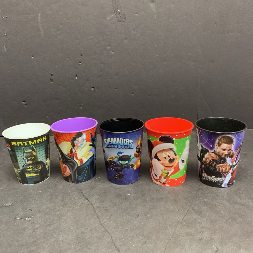 5pk Character Plastic Cups