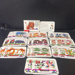 1,2,3 to the Zoo Matching Card Game