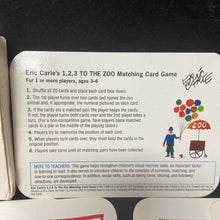 Load image into Gallery viewer, 1,2,3 to the Zoo Matching Card Game
