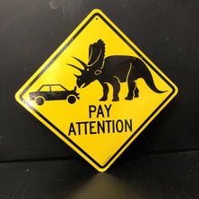 Load image into Gallery viewer, "Good Luck" Dinosaur Sign two sided
