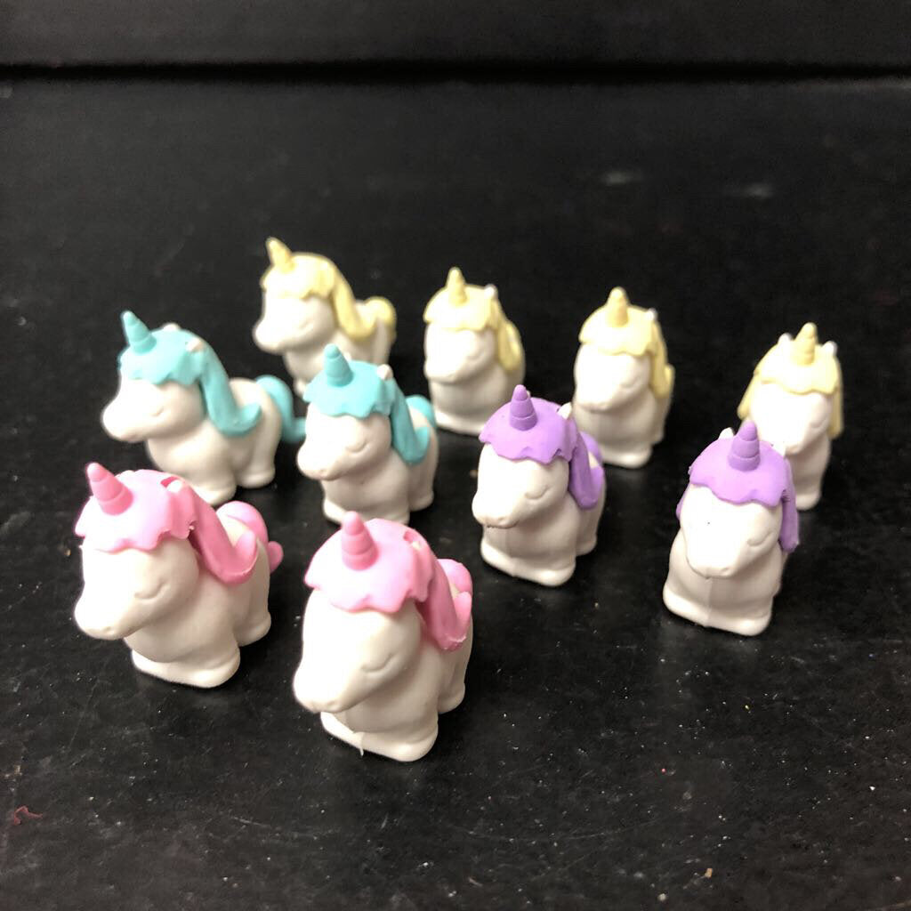 10pk Unicorn Puzzle Erasers