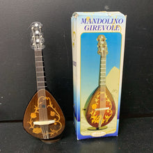 Load image into Gallery viewer, Wooden Mandolin Shaped Wind-Up Music Box
