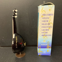 Load image into Gallery viewer, Wooden Mandolin Shaped Wind-Up Music Box
