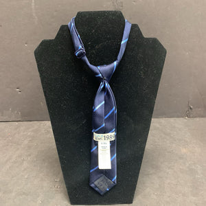 Boys Striped Clip On Tie