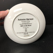 Load image into Gallery viewer, Life on the Farm "Autumn Harvest" by Charles Freitag Plate #A4443 Danbury Mint Collectors Plate
