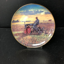 Load image into Gallery viewer, Farmland Memories "Plowing at Sunset" by Mort Kunstler Plate #D3284 Danbury Mint Collectors Plate
