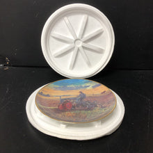 Load image into Gallery viewer, Farmland Memories "Plowing at Sunset" by Mort Kunstler Plate #D3284 Danbury Mint Collectors Plate
