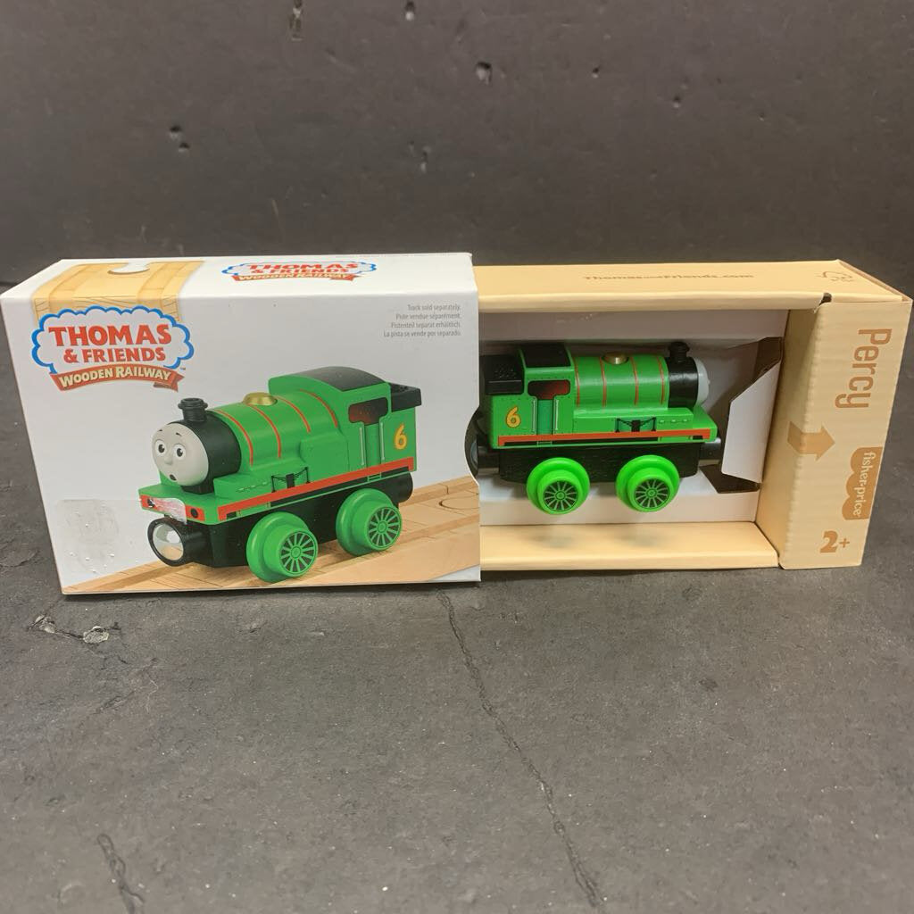 Wooden Railway Percy Wooden Train Engine (NEW)