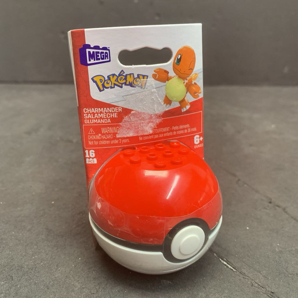 16pc Charmander Poke Ball Block Set (NEW)
