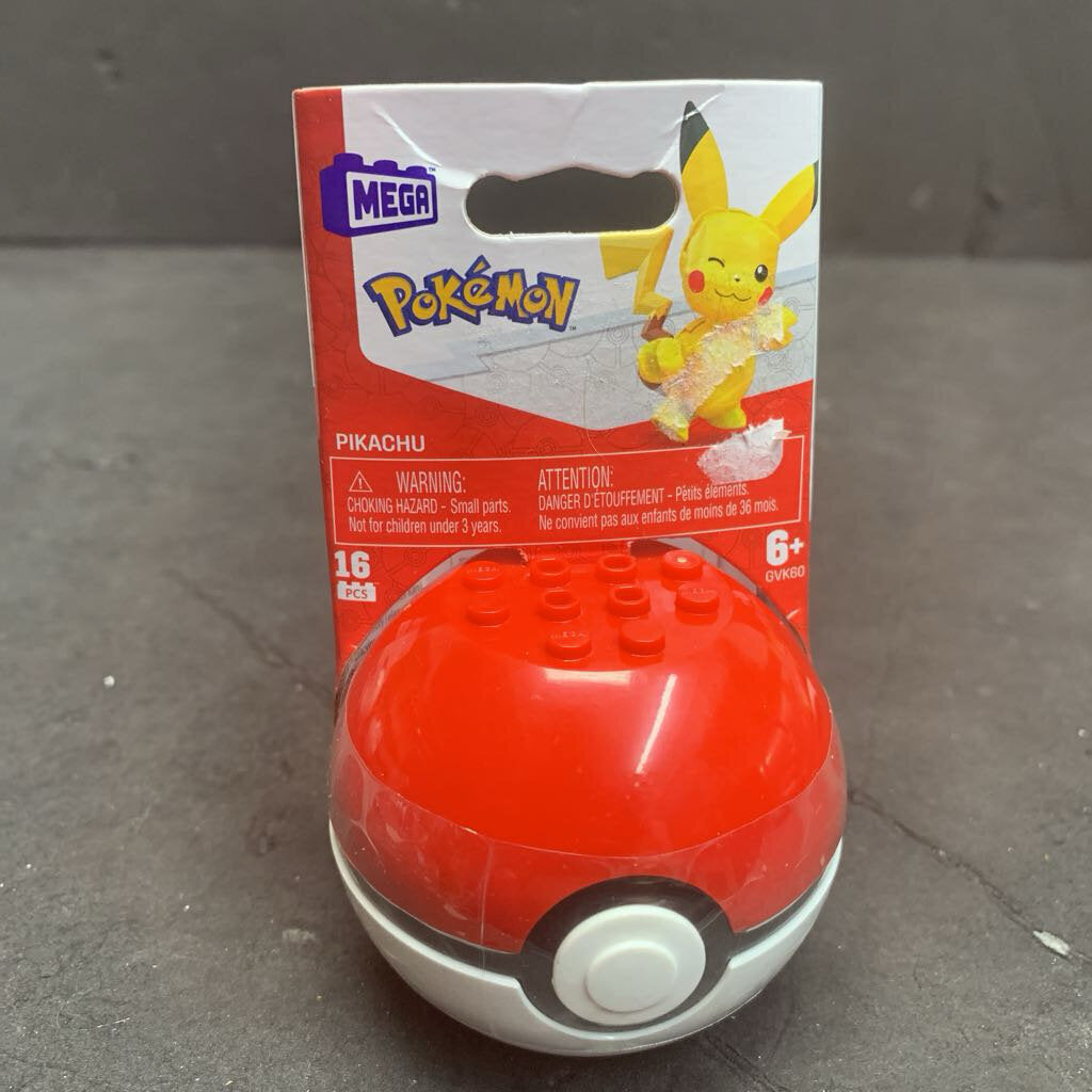 16pc Pikachu Poke Ball Block Set (NEW)