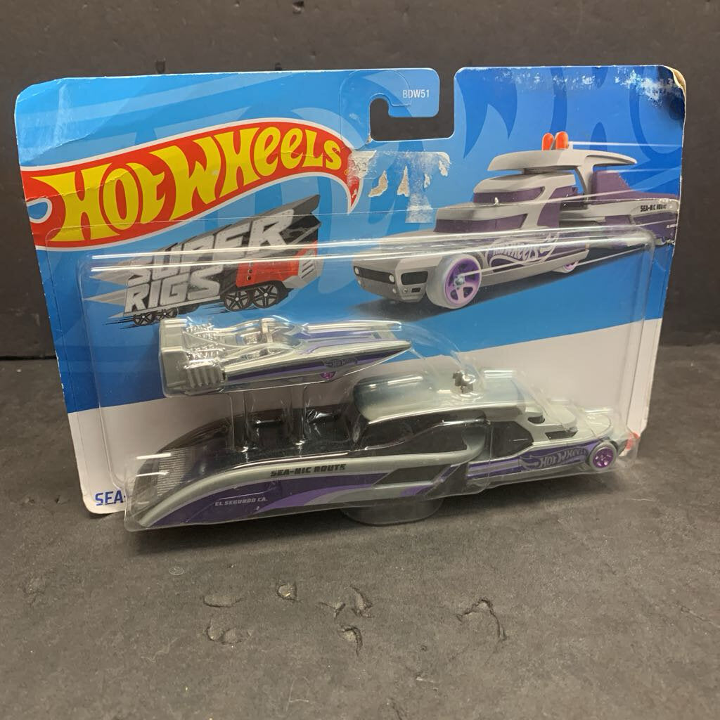 Sea-Nic Route Super Rigs Truck, Trailer, & Car (NEW)