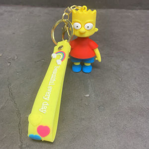"Beautiful every day" Bart Simpson Keychain (NEW)
