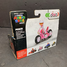 Load image into Gallery viewer, Peach Pull Back Racer Bicycle w/Figure (NEW)
