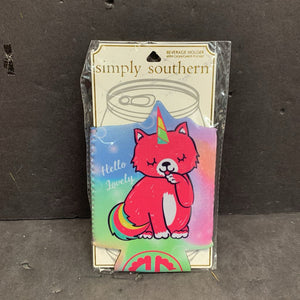 "Hello Lovely" Unicorn Cat Drink Koozie (NEW)