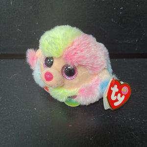 Rainbow the Poodle Beanie Ball