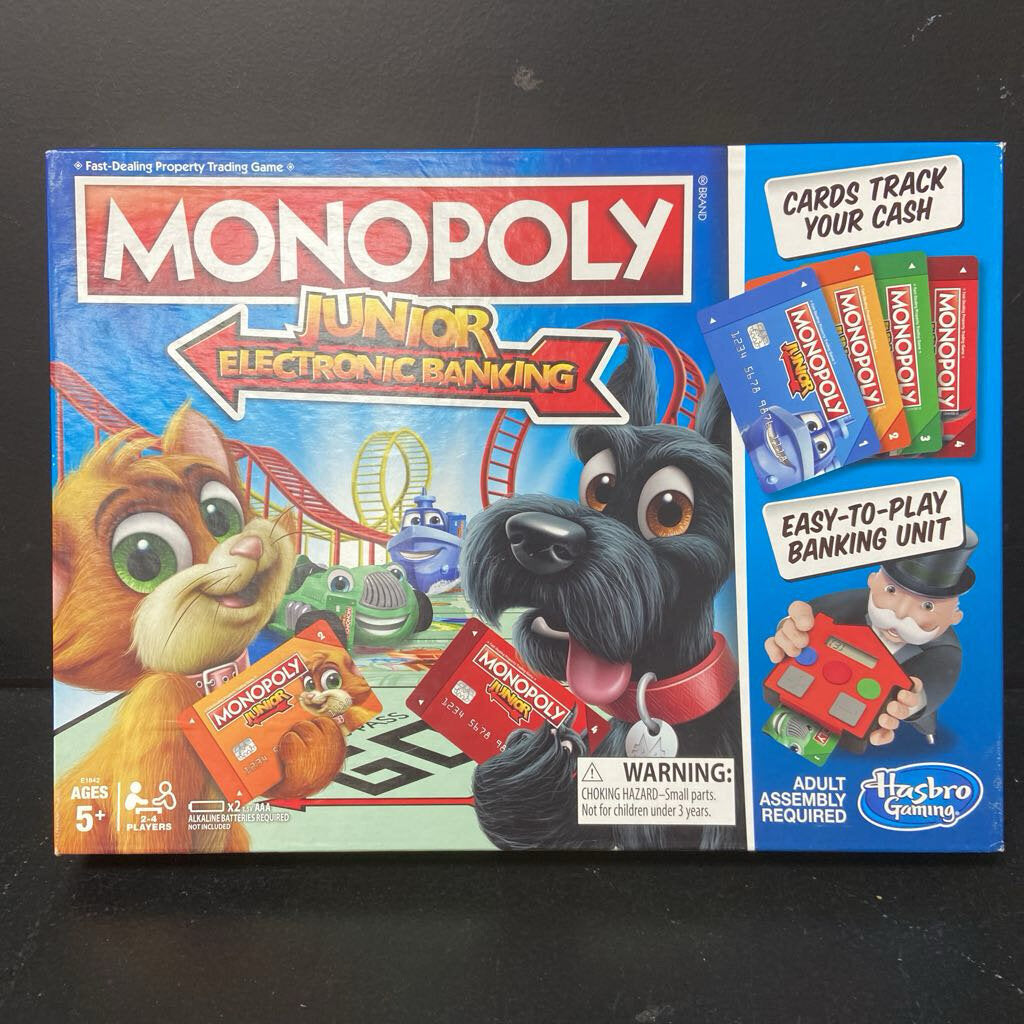 Monopoly Jr. Electronic Banking Battery Operated