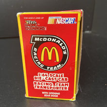 Load image into Gallery viewer, Racing Champions NASCAR Junior Johnson Mcdonald&#39;s #27 Diecast Cab Racing Team Transporter Truck (NEW)
