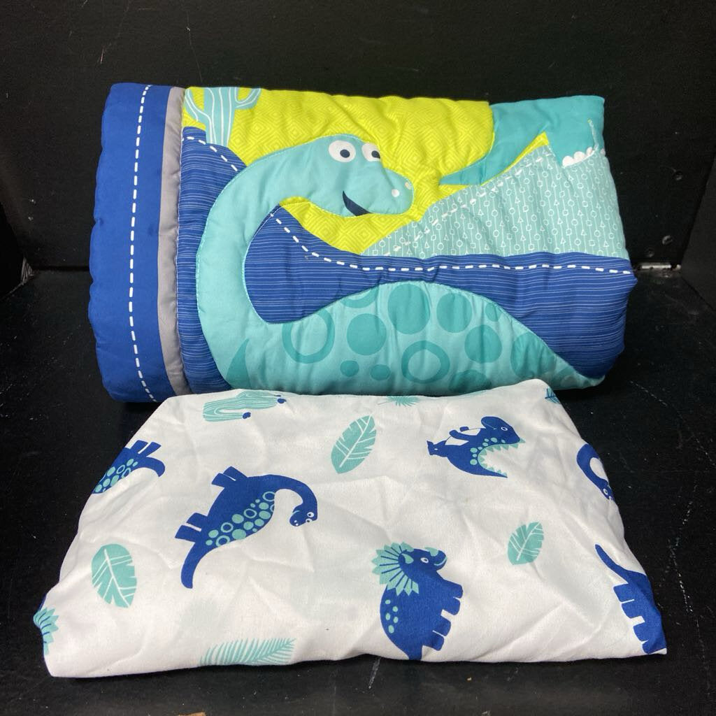 Dinosaur Crib Nursery Comforter & Crib Sheet Set (Wowelife)
