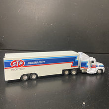 Load image into Gallery viewer, Richard Petty STP NASCAR Racing Champions Diecast Truck &amp; Trailer 1991 Vintage Collectible
