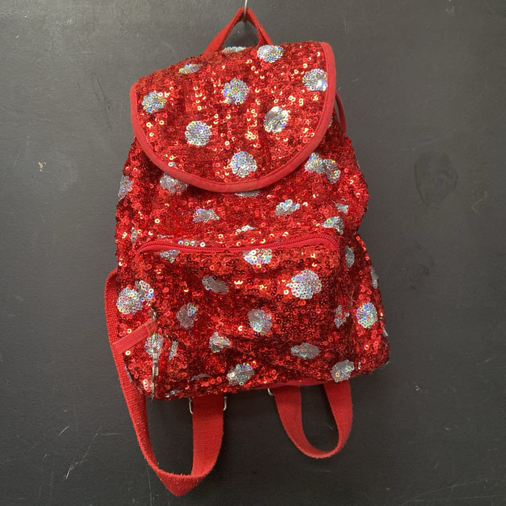 Disney Parks Minnie Mouse Sequin Mini Backpack Bag