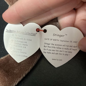Stinger the Scorpion Beanie Baby