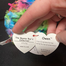 Load image into Gallery viewer, Owen the Owl Beanie Boo
