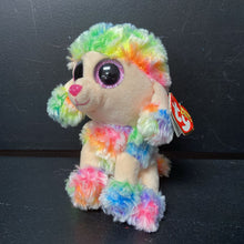 Load image into Gallery viewer, Rainbow the Poodle Dog Beanie Boo
