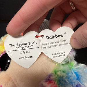 Rainbow the Poodle Dog Beanie Boo